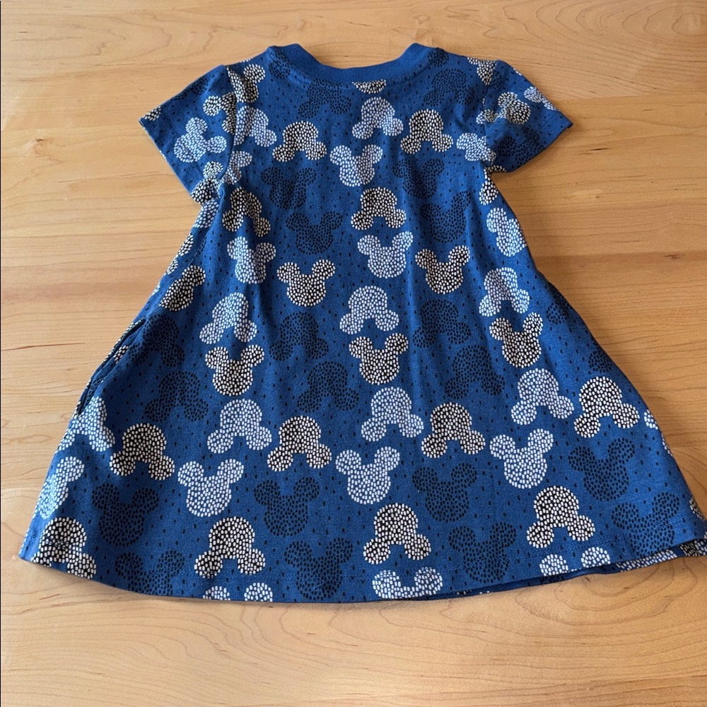 Hanna Andersson x Disney Blue Mickey Mouse Dress 3T with Pockets - Picture 4 of 4